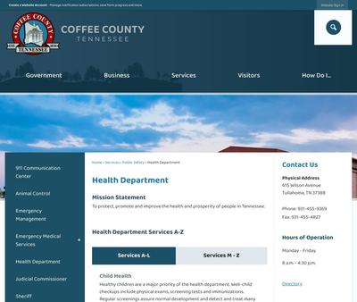 STD Testing at Coffee County Health Department