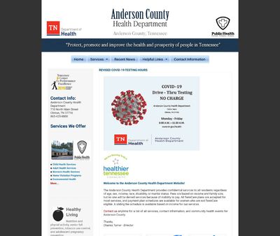 STD Testing at Anderson County Health Department