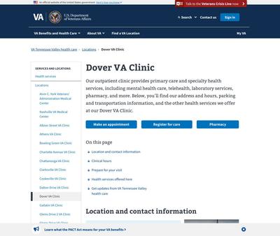 STD Testing at Dover VA Clinic