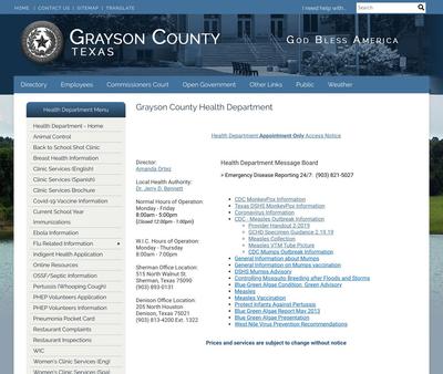 STD Testing at Grayson County Health Department