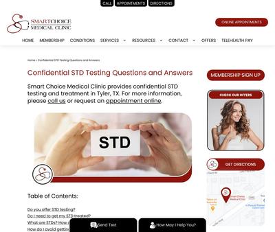 STD Testing at Smart Choice Medical Clinic