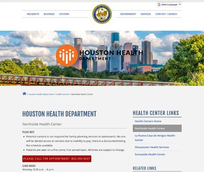 STD Testing at Houston Health Department (Northside Health Center)