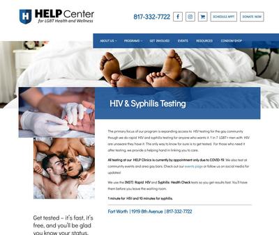STD Testing at HELP Center for LGBT Health & Wellness
