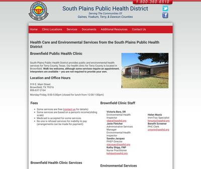 STD Testing at South Plains Health Department