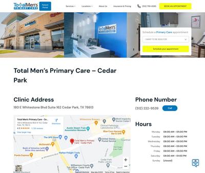 STD Testing at Total Men's Primary Care - Cedar Park