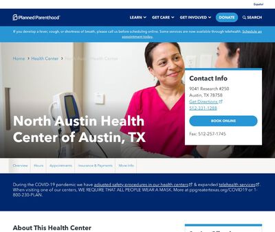 STD Testing at Planned Parenthood of Greater Texas North Austin Health Center