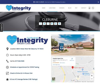 STD Testing at Integrity Urgent Care Cleburne, Texas