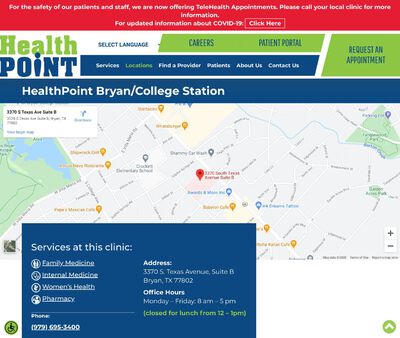 std testing college station tx bryan community health center 1