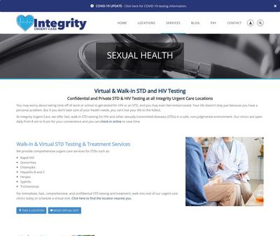 STD Testing at Integrity UrgentCare