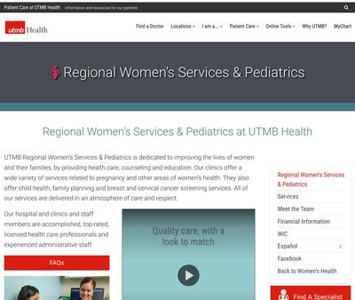 STD Testing at UTMB Health Regional Women’s Services and Pediatrics (RMCHP), New Caney
