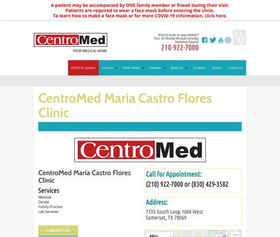 STD Testing at CentroMed, Maria Castro Flores Clinic