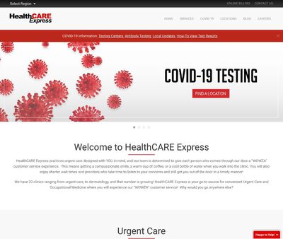 STD Testing at HealthCARE Express Urgent Care