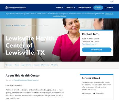 STD Testing at Planned Parenthood of Greater Texas Lewisville Health Center