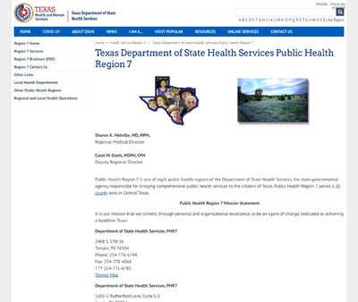 STD Testing at Texas Department of State Health Services (Region 7)