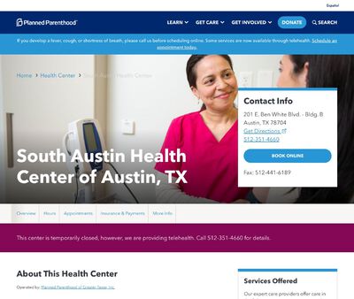 STD Testing at Planned Parenthood - South Austin Health Center