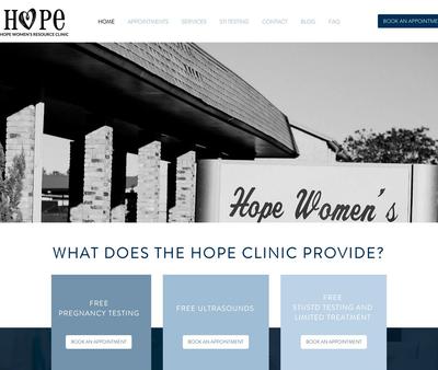 STD Testing at Hope Women's Resource Clinic