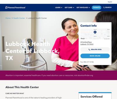 STD Testing at Planned Parenthood - Lubbock Health Center