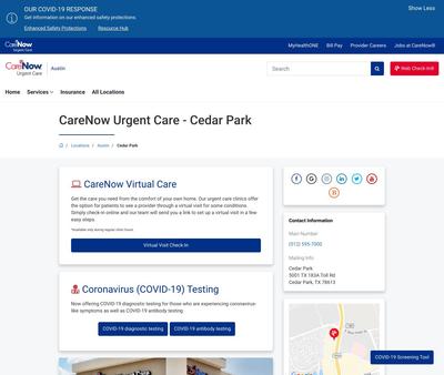 STD Testing at CareNow Urgent Care - Cedar Park