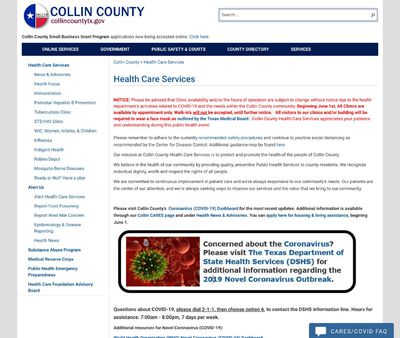 STD Testing at Collin County Health Care Services