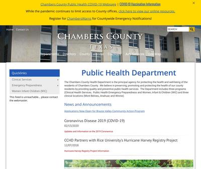 STD Testing at Chambers County Health Department