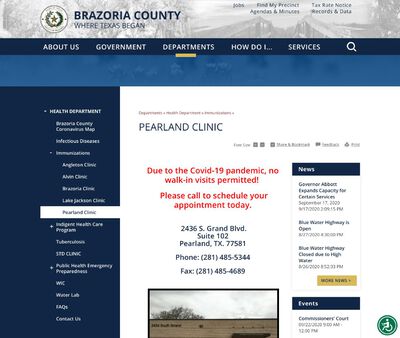 STD Testing at Brazoria County Health Department