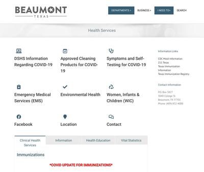 STD Testing at Beaumont Public Health