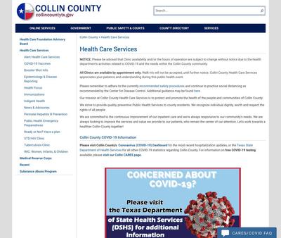 STD Testing at Collin County Health Care Services