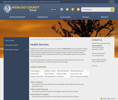 STD Testing at Hidalgo County Health Department