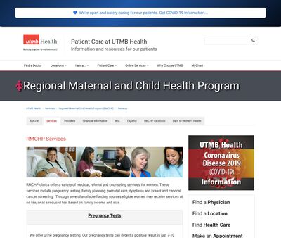 STD Testing at University of Texas Medical Branch Regional Maternal Child Health Program
