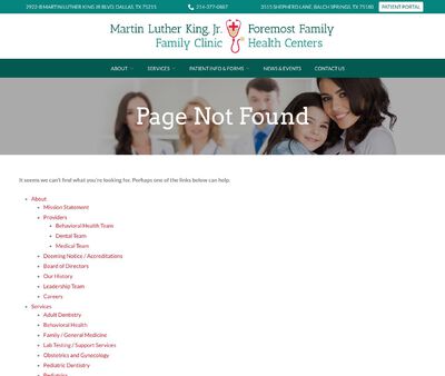 STD Testing at Foremost Family Health Centers (Martin Luther King Jr Family Clinic)