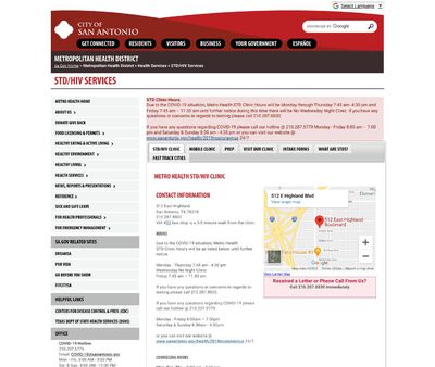 STD Testing at City of San Antonio Health Center