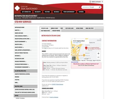 STD Testing at Metropolitan Health District S - STD/HIV Clinic