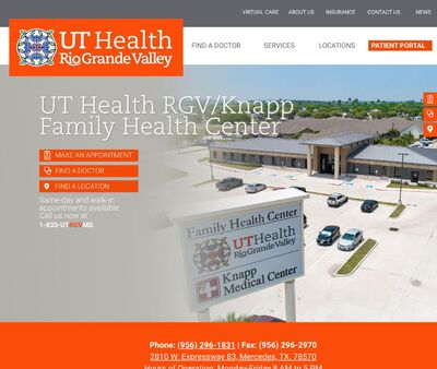 STD Testing at UT Health RGV / Knapp Family Health Center