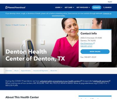 STD Testing at Planned Parenthood - Denton Health Center of Denton, TX