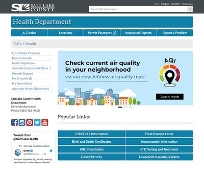 STD Testing at Salt Lake Public Health Center