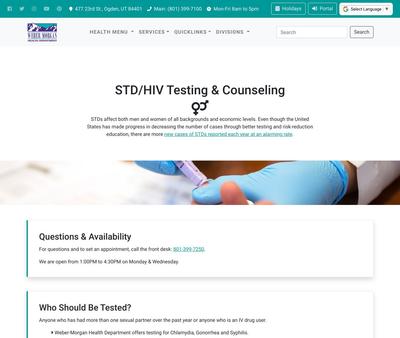 STD Testing at Weber-MorganHealthDepartment