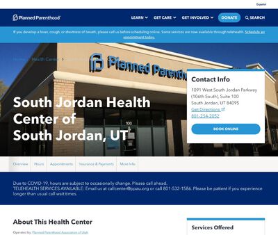 STD Testing at South Jordan Health Center