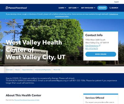 STD Testing at Planned Parenthood - West Valley Health Center