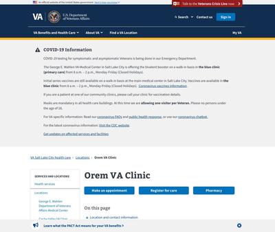 STD Testing at Orem VA Clinic