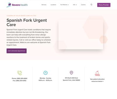 STD Testing at Revere Health Urgent Care - Spanish Fork