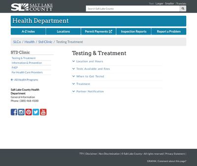 STD Testing at Salt Lake STD clinic