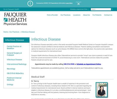 STD Testing at Fauquier Health