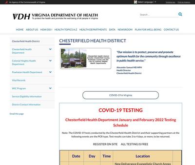 STD Testing at ChesterfieldCountyHealthDepartment