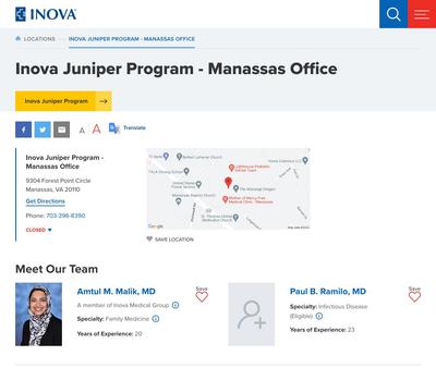 STD Testing at Inova Juniper Program - Manassas