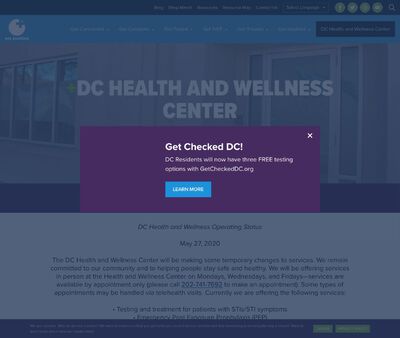 STD Testing at DC Health and Wellness Center