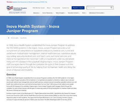 STD Testing at Inova Health Care System Inova Juniper Program