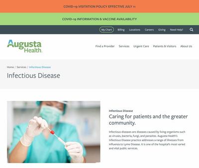 STD Testing at Augusta Health Infectious Disease