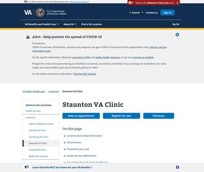 STD Testing at Staunton Veterans Clinic VA