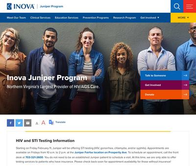 STD Testing at Inova Juniper Program — Fairfax Office