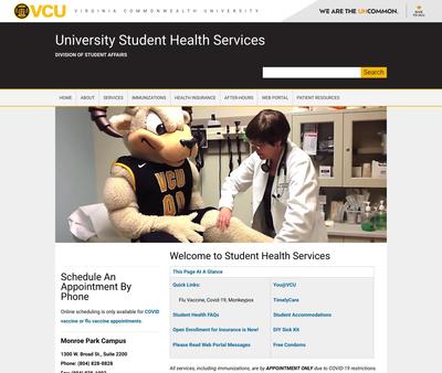 STD Testing at VCU-Student Health Service